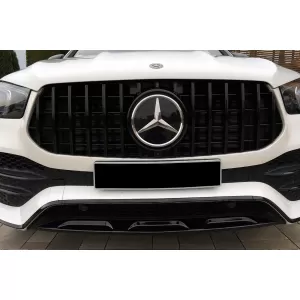Griglia tipo GT in laccato nero adatta per Mercedes GLE W167, GLE Coupe C167 2019-2022 con apertura per telecamera, per il modello dotato di paraurti anteriore A Design-image-6265558