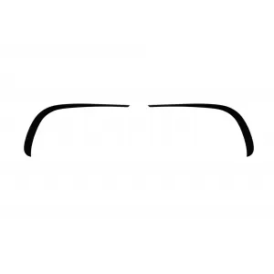 Aero strips suitable for front A Design-Line bumper of Mercedes CLS C257 after 2018, black lacquer