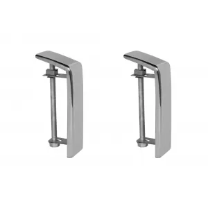 Chrome trim set suitable for front A Design bumper of Mercedes G-Class W463, left and right