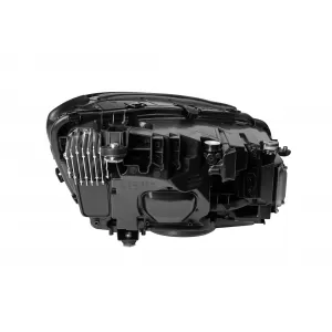 Kit di fari a LED tuning adatto per Mercedes S-Class W222 2013-2017 con moduli che presentano un pacchetto Design A per il facelift W222, base nera, sinistra e destra.-image-6265725