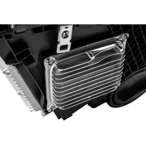 Kit di fari a LED tuning adatto per Mercedes S-Class W222 2013-2017 con moduli che presentano un pacchetto Design A per il facelift W222, base nera, sinistra e destra.-image-6265728