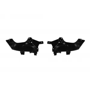 Diffusore tipo S63 con terminali cromati adatto per paraurti posteriore A Design su Mercedes Classe S W222 2017-2019, con finiture cromate-image-6265740