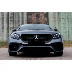 Paraurti anteriore design A adatto per Mercedes E-Class W213 berlina, S213 station wagon 2016-2019, per il modello senza alette attive-image-6265761