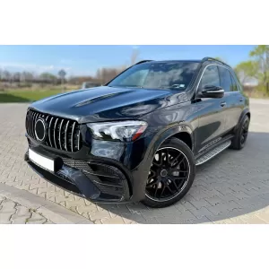 Paraurti anteriore Design A adatto per Mercedes GLE SUV W167, GLE Coupe C167 2020-2023, dopo il 2024 con griglia cromata e finiture cromate-image-6265805