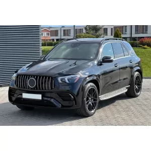 Paraurti anteriore Design A adatto per Mercedes GLE SUV W167, GLE Coupe C167 2020-2023, dopo il 2024 con griglia cromata e finiture cromate-image-6265806