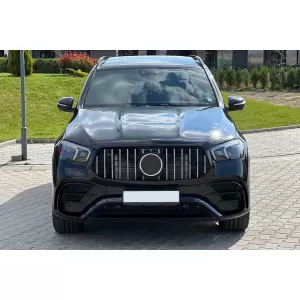 Paraurti anteriore Design A adatto per Mercedes GLE SUV W167, GLE Coupe C167 2020-2023, dopo il 2024 con griglia cromata e finiture cromate-image-6265808