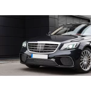 Paraurti anteriore Design tipo S65 adatto per Mercedes Classe S W222 2017-2020-image-6265842