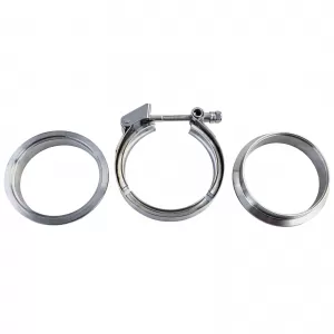Edelstahl V-Band Schelle Klemme Set mit Schnellverschluss 3.5" 89mm