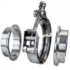 Edelstahl V-Band Schelle Klemme Set mit Schnellverschluss 2.5" 63.5mm