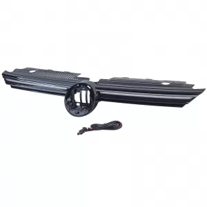 Griglia sportiva con striscia cromata illuminata adatta per VW Golf 8 dal 2019-image-6265930