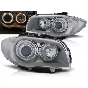 HEADLIGHTS ANGEL EYES CHROME fits BMW 1 E87/E81/82/88 04-11