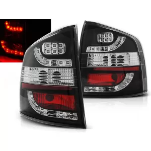 LED TAIL LIGHTS BLACK fits SKODA OCTAVIA II KOMBI 04-12