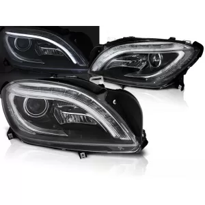 HEADLIGHTS BLACK LED fits MERCEDES M-CLASS W166 11-15