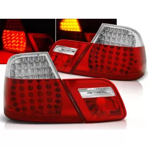 LED TAIL LIGHTS RED WHITE fits BMW E46 04.99-03.03 COUPE