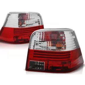 TAIL LIGHTS RED WHITE fits VW GOLF 4 09.97-09.03