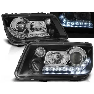 HEADLIGHTS DAYLIGHT BLACK fits VW BORA 09.98-05.05