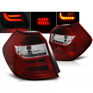 LED BAR TAIL LIGHTS RED WHIE fits BMW E87 04-08.07