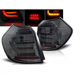 LED BAR TAIL LIGHTS SMOKE fits BMW E87 04-08.07