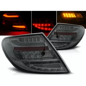 LED TAIL LIGHTS SMOKE fits MERCEDES C-KLASA W204 SEDAN 07-10