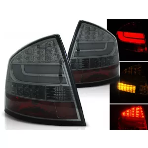 LED BAR TAIL LIGHTS SMOKE fits SKODA OCTAVIA II SEDAN 04-12