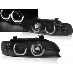 HEADLIGHTS ANGEL EYES 3D BLACK fits BMW E39 09.95-06.03