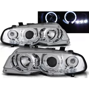 HEADLIGHTS ANGEL EYES CHROME fits BMW E46 04.99-03.03 COUPE 