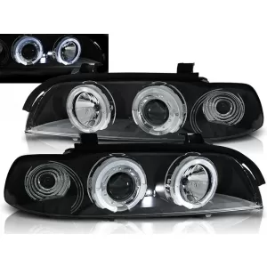 HEADLIGHTS ANGEL EYES BLACK fits BMW E39 09.95-06.03