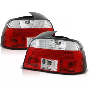 TAIL LIGHTS RED WHITE fits BMW E39 09.95-08.00