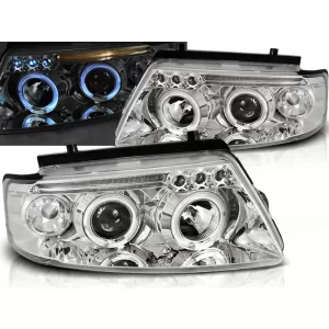 HEADLIGHTS ANGEL EYES CHROME fits VW PASSAT B5 3B 11.96-08.00