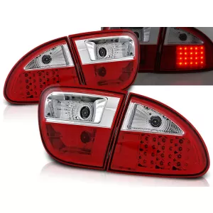 LED TAIL LIGHTS RED WHITE fits SEAT LEON 04.99-08.04