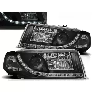 HEADLIGHTS DAYLIGHT BLACK fits SKODA OCTAVIA I 08.00-10