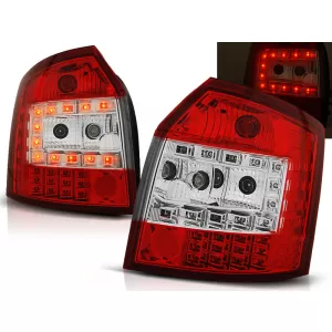 LED TAIL LIGHTS RED WHITE fits AUDI A4 10.00-10.04 AVANT