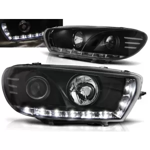 HEADLIGHTS DAYLIGHT BLACK fits VW SCIROCCO 08-04.14