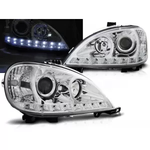 HEADLIGHTS DAYLIGHT CHROME fits MERCEDES W163 ML M-KLASA 09.01-05