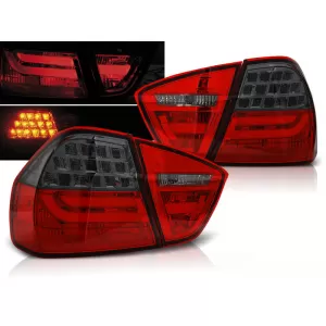 LED BAR TAIL LIGHTS RED SMOKE fits BMW E90 03.05-08.08