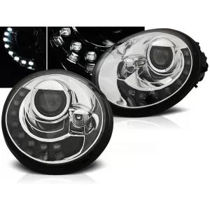 HEADLIGHTS DAYLIGHT CHROME fits VW NEW BEETLE 10.98-05.05