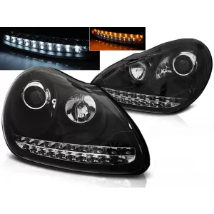 XENON HEADLIGHTS DAYLIGHT BLACK fits PORSCHE CAYENNE 02-06