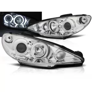 PEUGEOT 206 02- ANGEL EYES CHROME CCFL