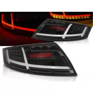 LED BAR TAIL LIGHTS BLACK fits AUDI TT 04.06-02.14