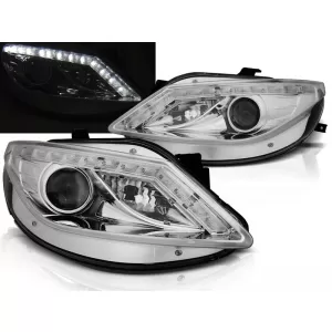 HEADLIGHTS DAYLIGHT CHROME fits SEAT IBIZA 6J 06.08-12