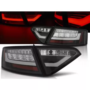 LED BAR TAIL LIGHTS BLACK fits AUDI A5 07-06.11