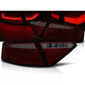 LED BAR TAIL LIGHTS RED SMOKE fits AUDI A5 07-06.11