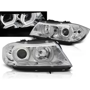 HEADLIGHTS U-LED LIGHT 3D CHROME fits BMW E90/E91 03.05-08.08