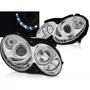 HEADLIGHTS DAYLIGHT CHROME fits MERCEDES CLK W209 03-10