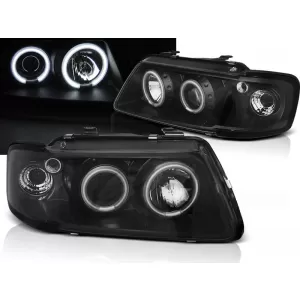 HEADLIGHTS ANGEL EYES CCFL BLACK fits AUDI A3 8L 08.96-08.00