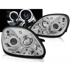 HEADLIGHTS ANGEL EYES CCFL CHROME fits MERCEDES R170 SLK 04.96-04
