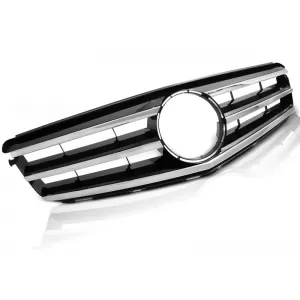 GRILLE CHROME BLACK fits MERCEDES W204 07-14