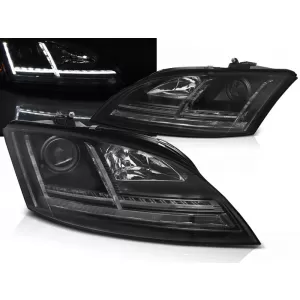 HEADLIGHTS LED BLACK SEQ fits AUDI TT 06-10 8J