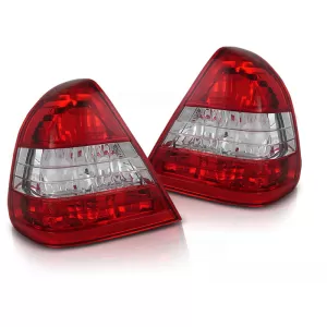 TAIL LIGHTS RED WHITE fits MERCEDES W202 C-KLASA 06.93-06.00