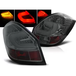 LED BAR TAIL LIGHTS SMOKE fits SKODA FABIA II 07- 06.14